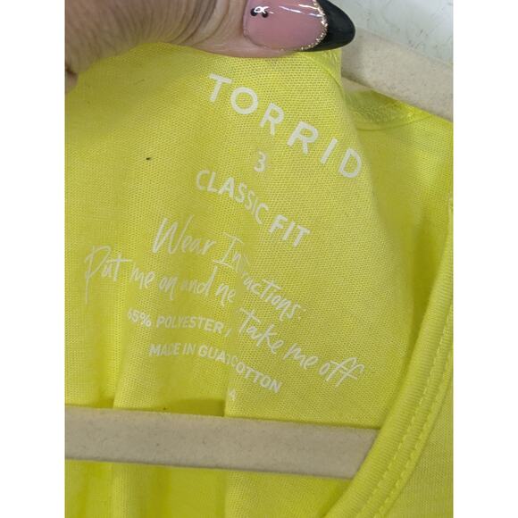 Torrid Classic Fit Yellow Everyday Tank Top Basics Layering Piece Womens Size 3X - Picture 2 of 9